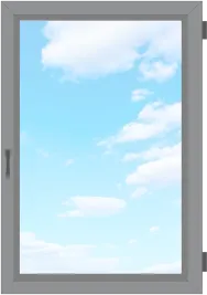 Пластиковое окно с поворотно-откидной створкой KRAUSS 750×1200 мм