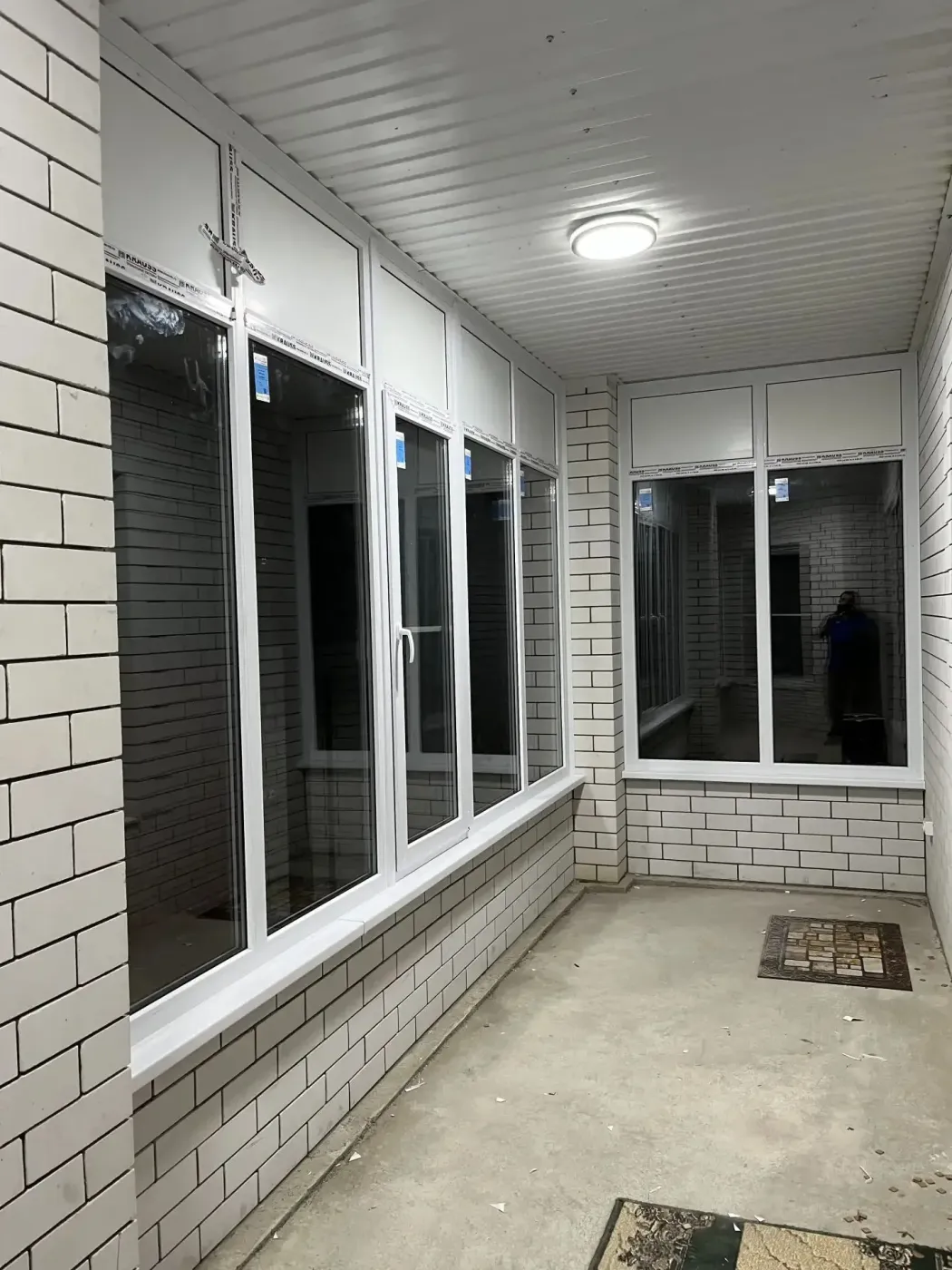 Пластиковое остекление веранды